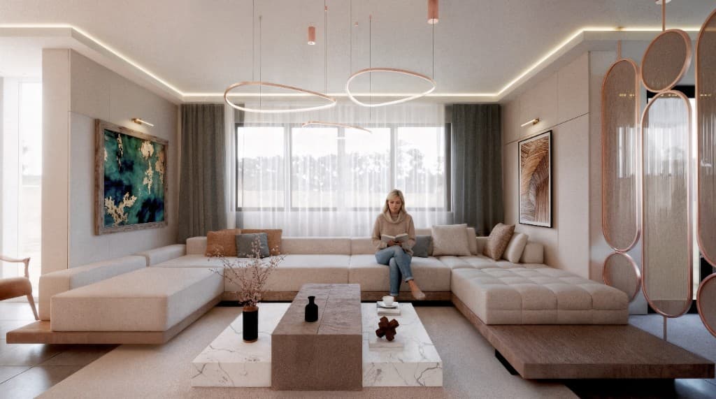 Dr. Semra'nın Evi genel salon görünümü