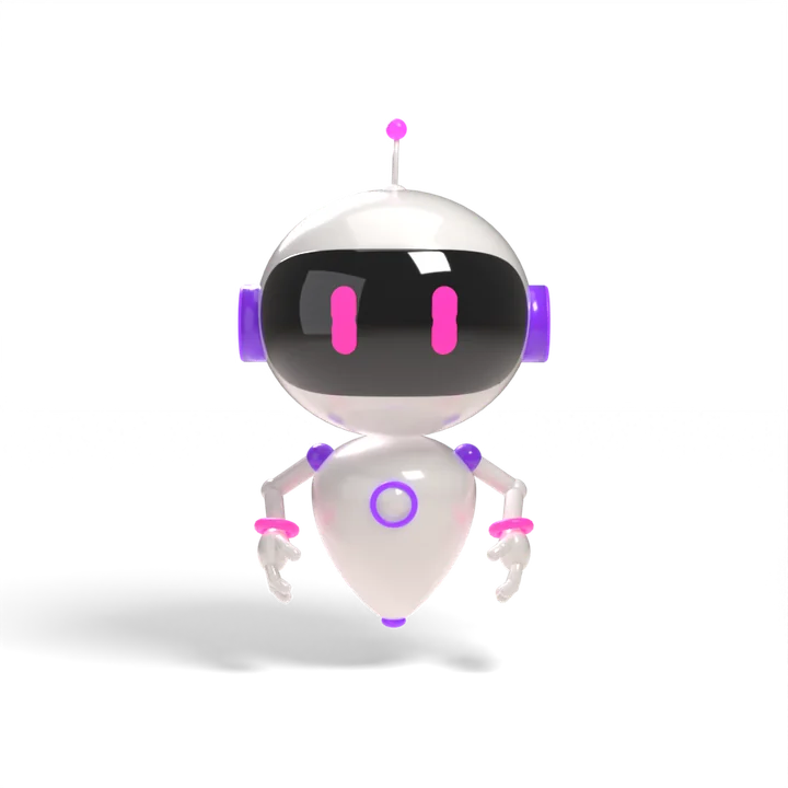 Tasarloji maskotu: sevimli asistan robot